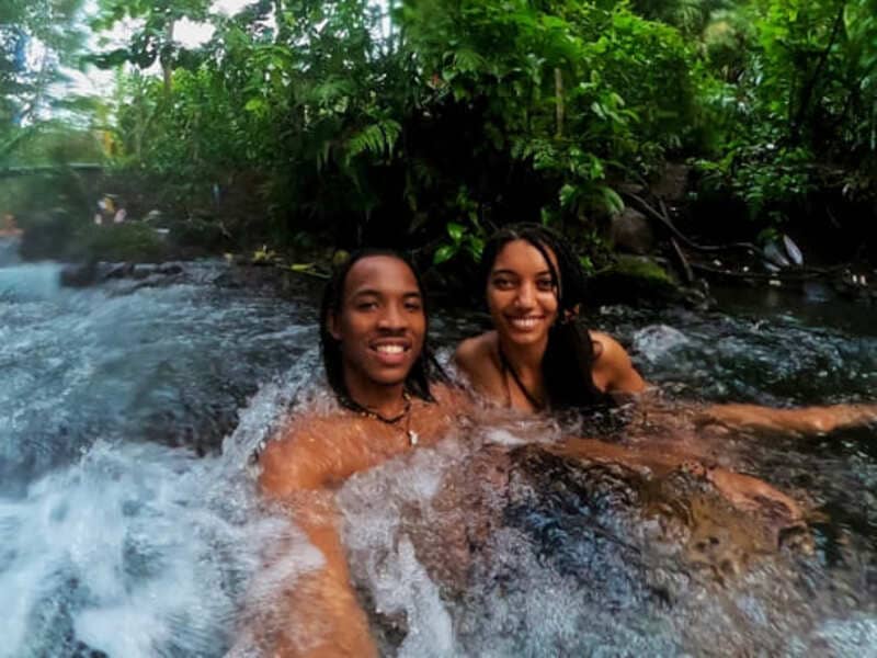 free hot springs across from tabacon budget travel costa rica