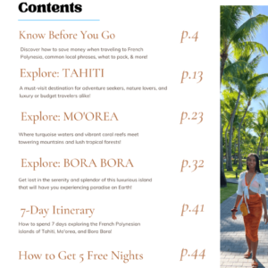 french polynesia table of contents