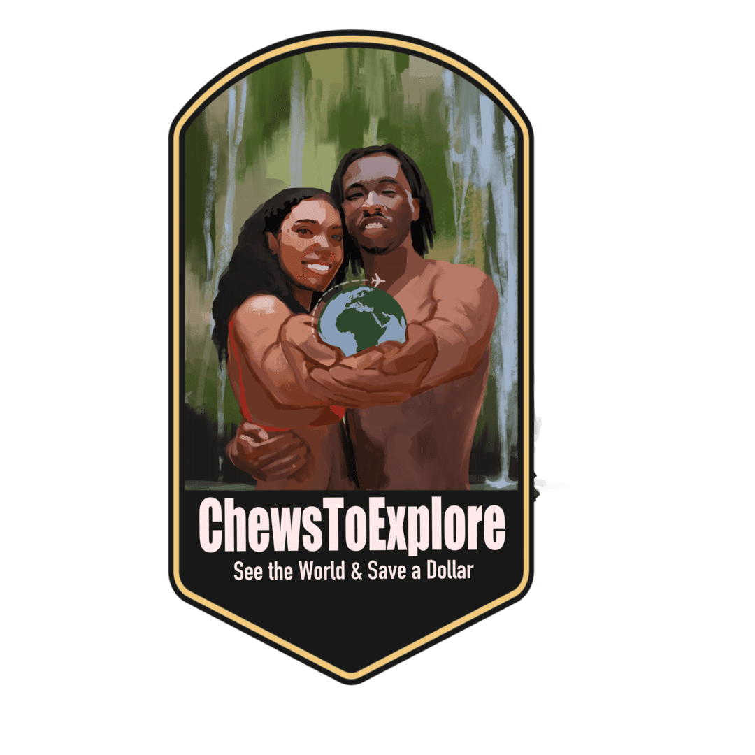 ChewsToExplore LLC Logo See the World and Save a Dollar