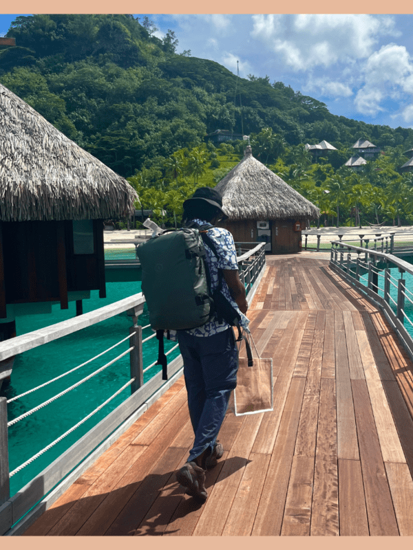 minimalist packing in bora bora