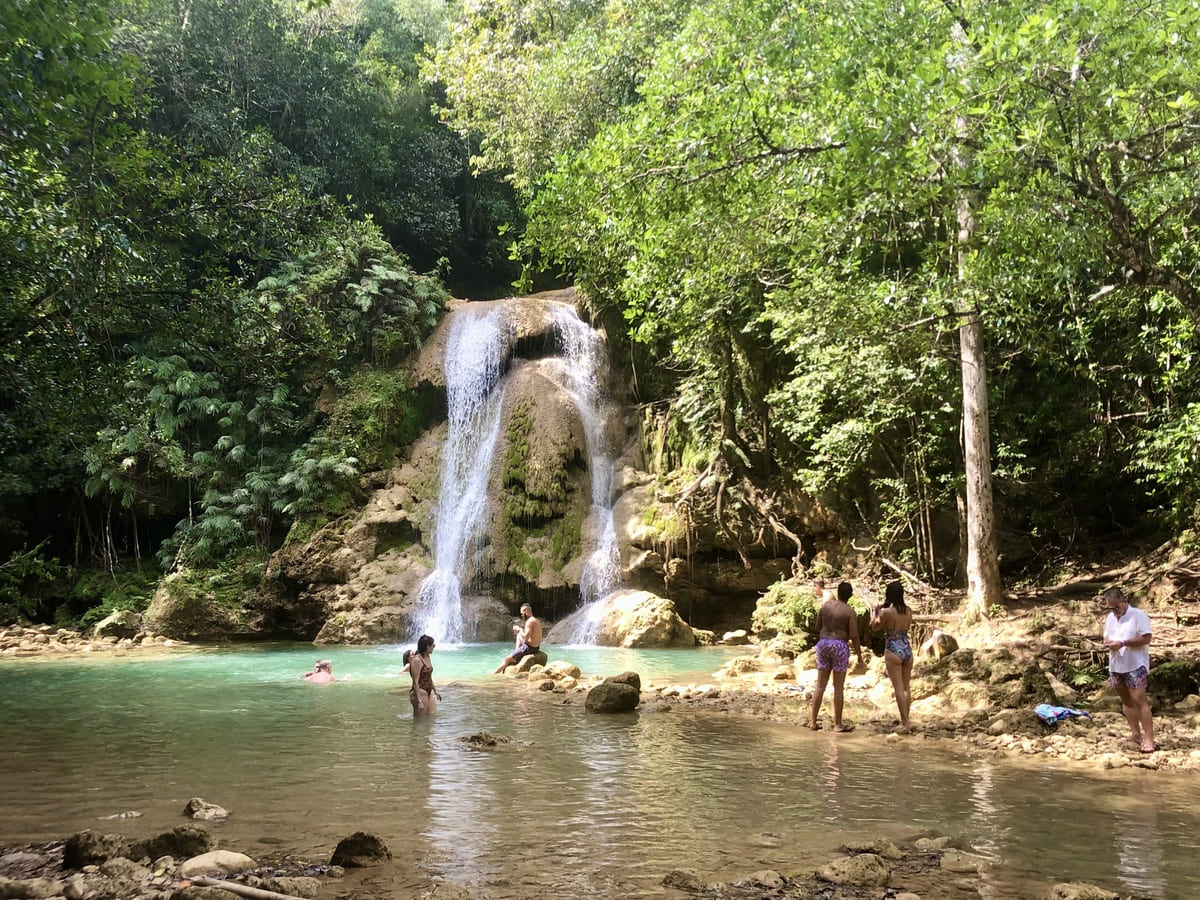 waterfall in dominican republic